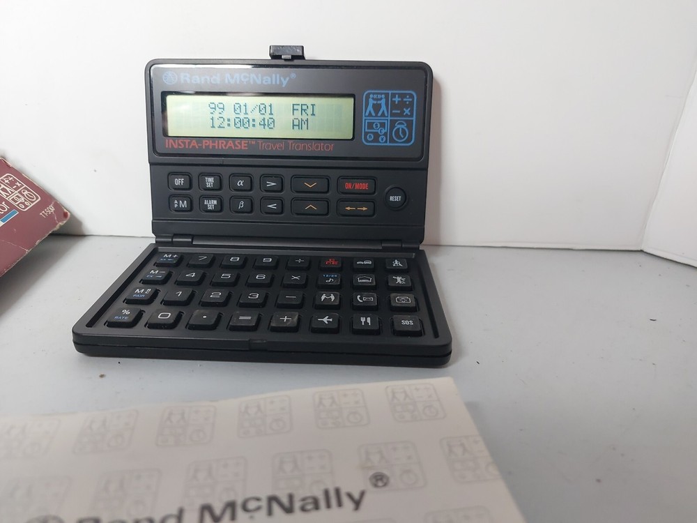 Vintage Rand McNally Insta-Phrase Language Travel Translator TT-500