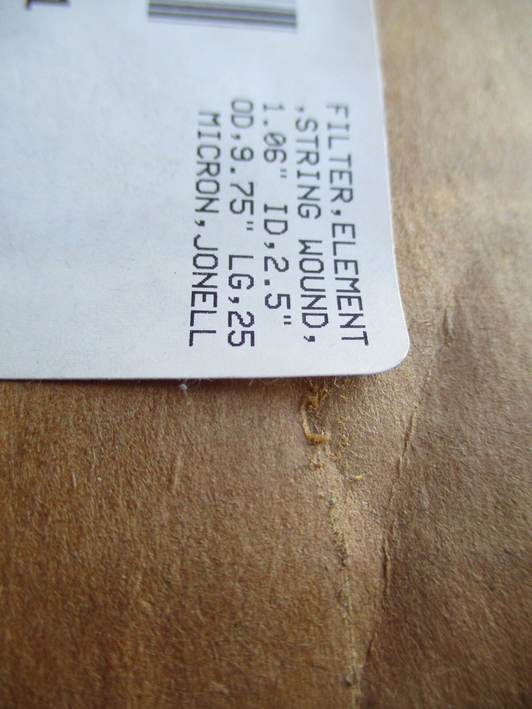 Jonell Filter 25 Micron JJU25R975T