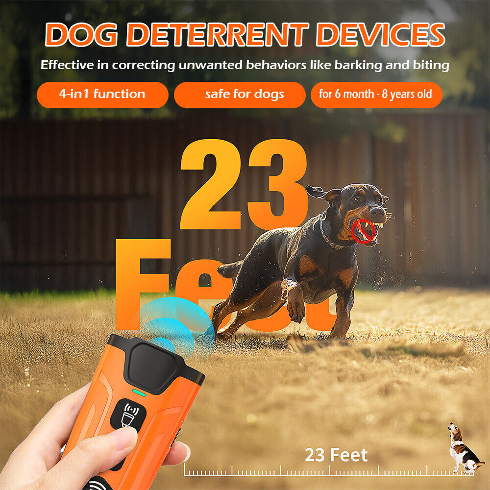 Ultrasonic Dog Bark Deterrent Devices Anti Barking Control Training Rechargeable