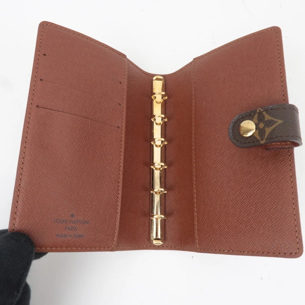 Louis Vuitton Monogram Agenda PM Planner Cover R20005 Authentic