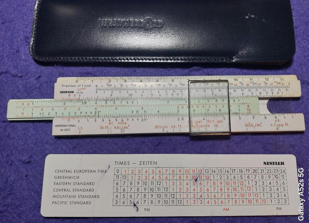 VINTAGE NESTLER SLIDE RULE