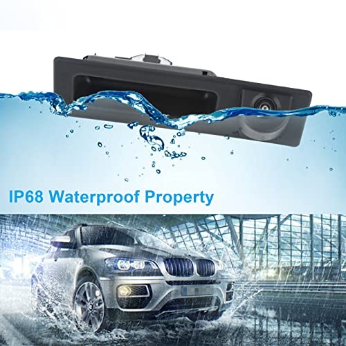 HD 1280x720p Rear View Camera, Trunk Handle Rear View Reverse Backup Camera