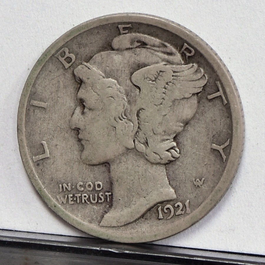 1921 Mercury Dime - VF (#59272-L)