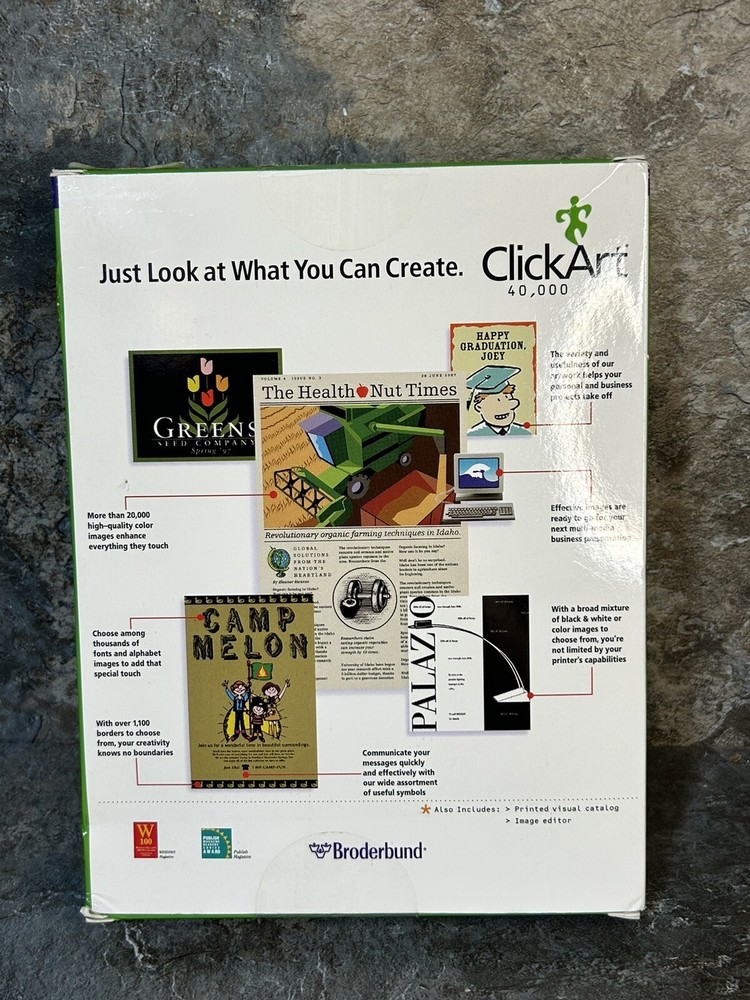 Click Art 40,000 Starter Image Pak Software 4 PC Users Guide Visual Catalog 3CDs
