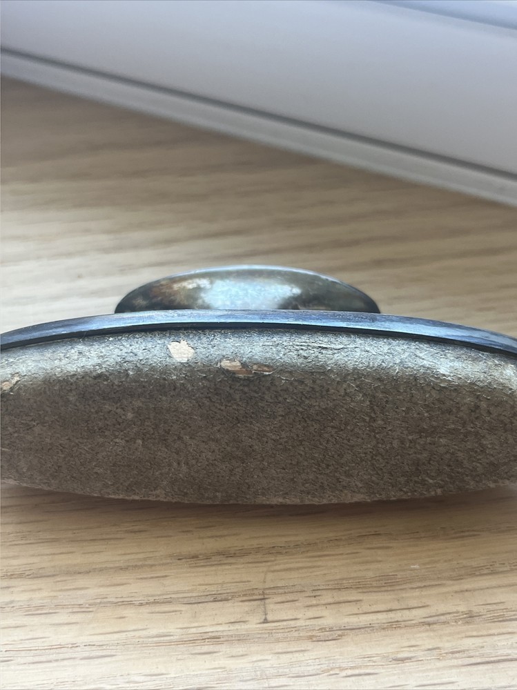 Vintage Silverplate Nail Buffer Victorian Style Vanity Accessory