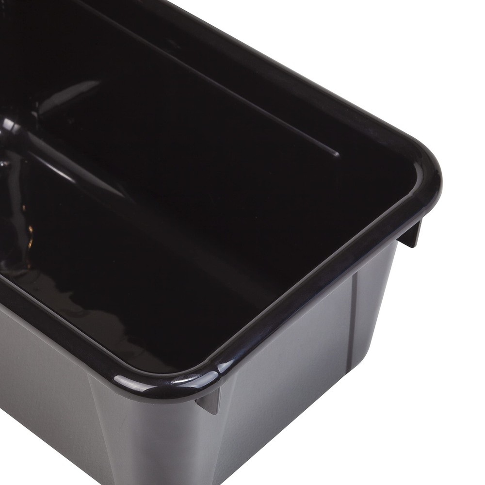 Small Cubby Bins – Plastic Storage Containers for Classroom with Non-Snap Lid...