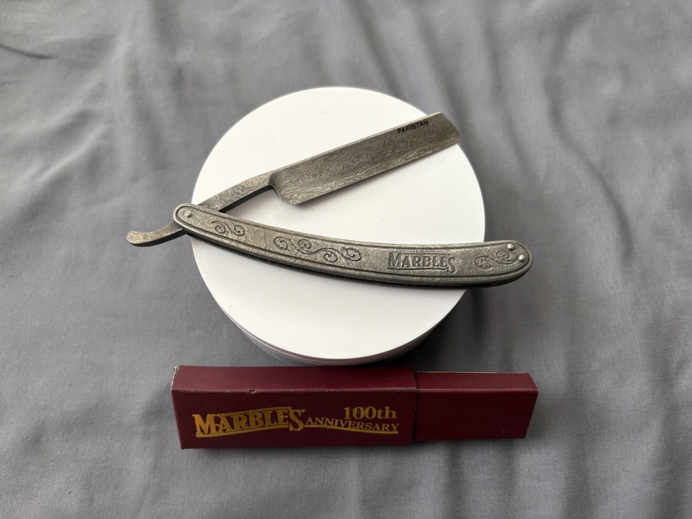Marbles 100th Anniversary Straight Razor