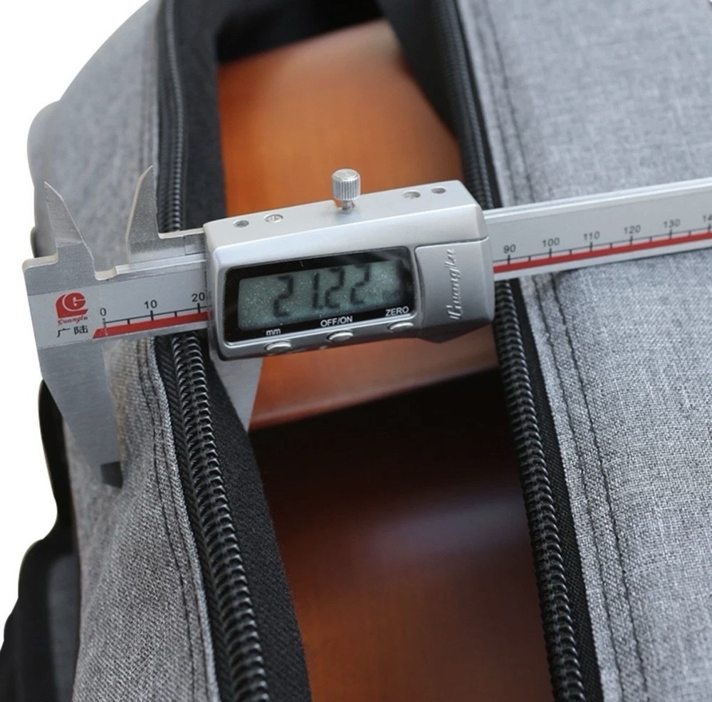 4/4 Cello Gig Bag Case with Multiple Pockets, Handle, straps, light Gray