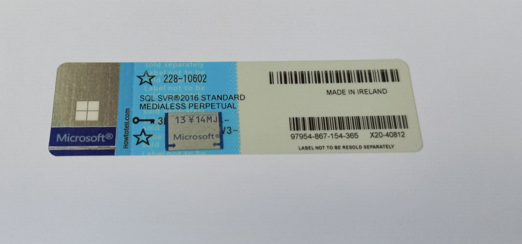 Microsoft SQL Server 2016 Standard 24 Core License unlimited User CALs 228-10602