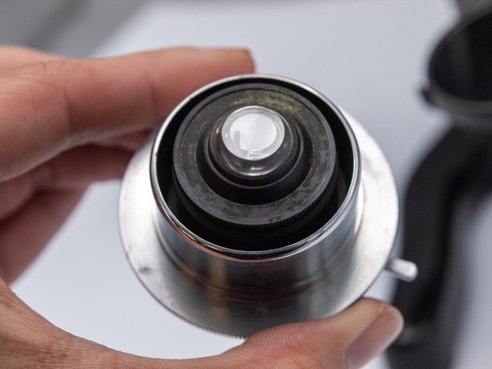 1945 - Ernst Leitz Wetzlar Compound Microscope w/ Case, 4 Objectives, Accs