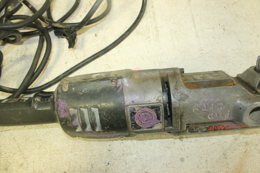 Black & Decker Timberwolf H.D.1/2" Angle Drill Model 1350-09 (Motor Does Spin)