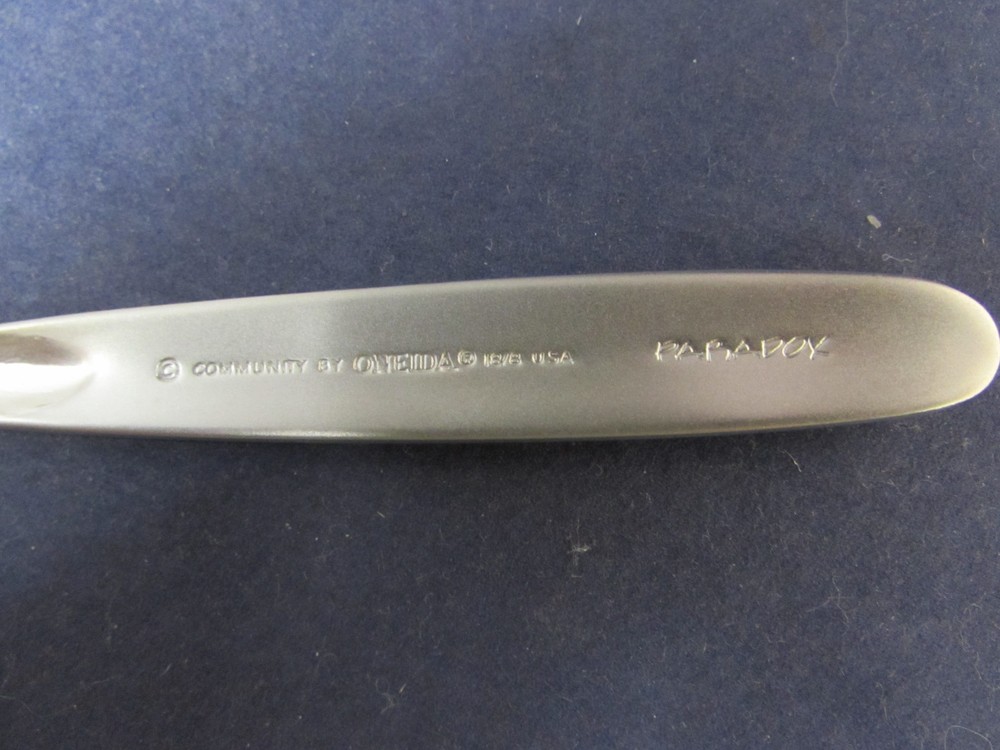 Oneida PARADOX Stainless Flatware Teaspoon " COMMUNITY" USA Made