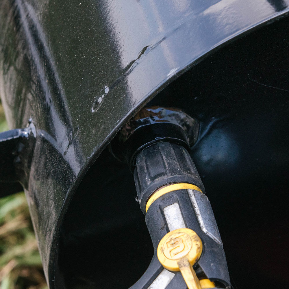 Titan Attachments 3 FT Tow-Behind Drum Spike Aerator Holds up to 25 Gal Water