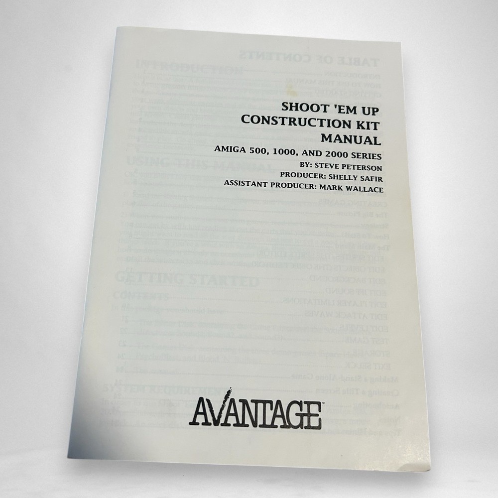 Avantage Shoot 'Em Up Construction Kit for Amiga