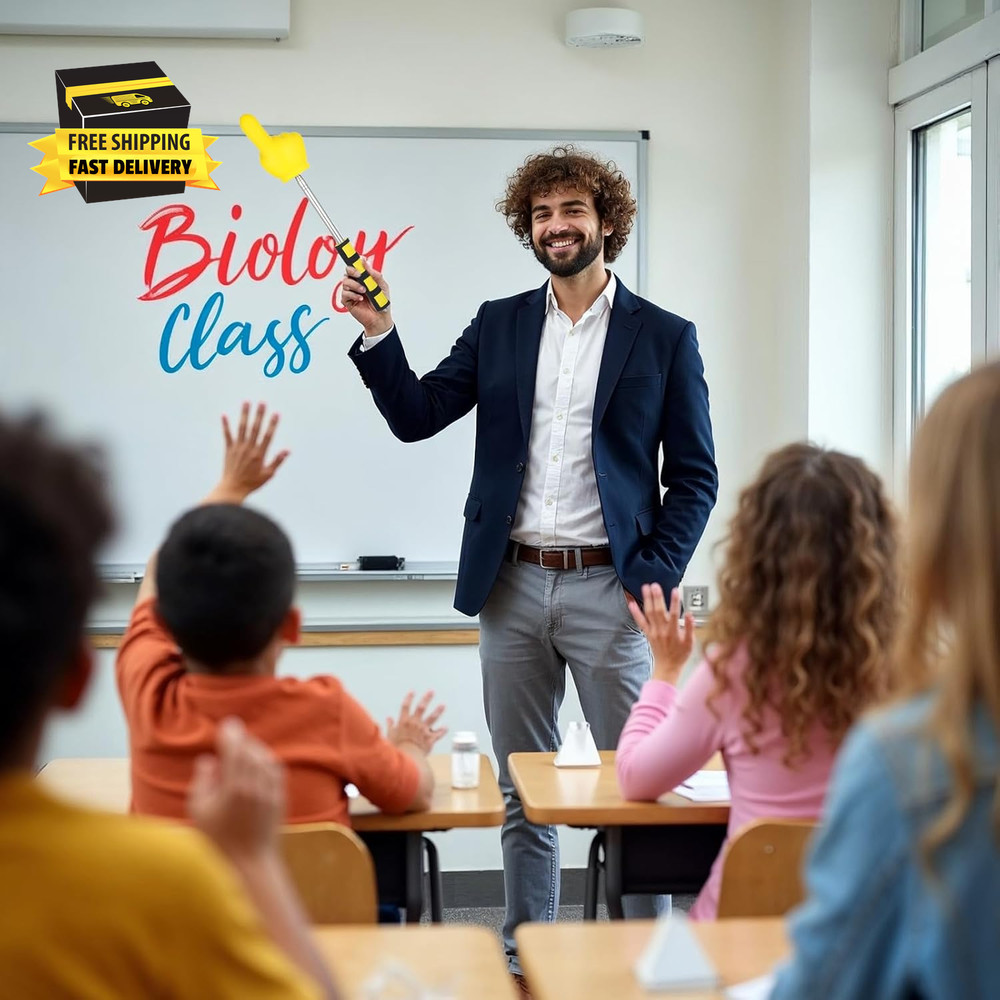 Big Pointer Finger Stick,Extendable Pointer Finger with Soft Grip Handle for Tea