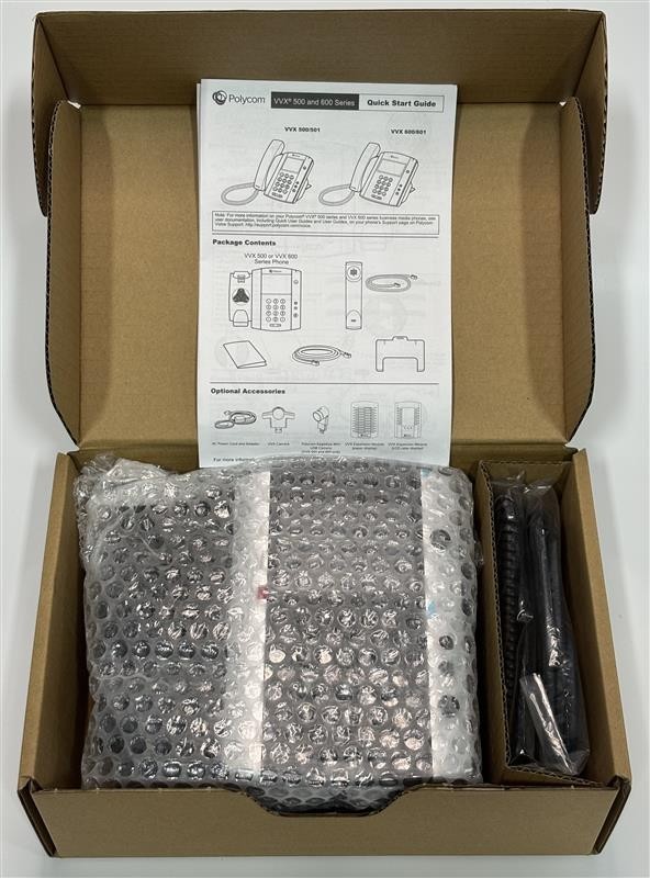 Polycom VVX 501 Desktop Phone (2200-48500-019) - Black