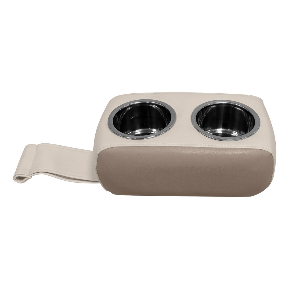 Wise 3059 Portable Drink Holder w/ Stainless Inserts | Platinum / Mocha Java