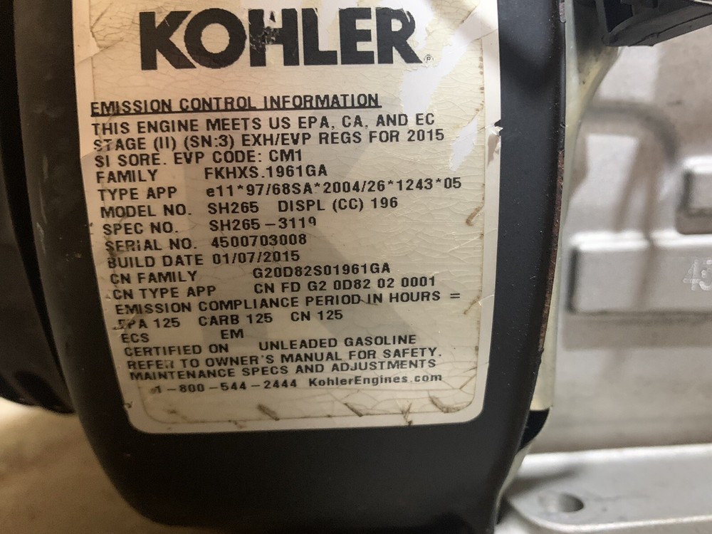 USED KOHLER LOG-SPLITTER ENGINE SH265-3119