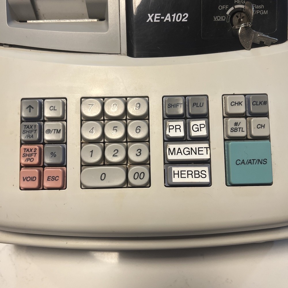Sharp XEA102 Electronic Cash Register - Grey