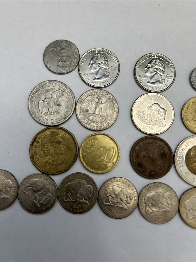 lote de monedas del mundo