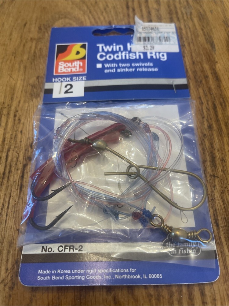 Southbend Twin Hi-low Codfish Rig No CFR-2 Hook Size 2 NOS