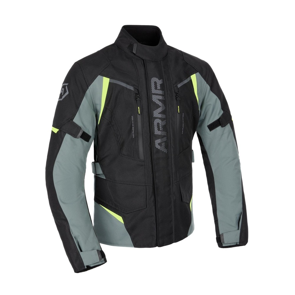 ARMR Kiso 4.0 WP MS Textile Motorcycle Jacket Green