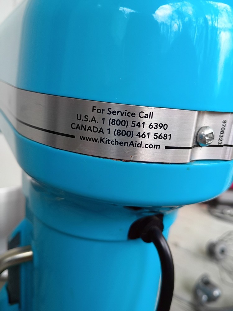 KitchenAid5QuartBowlLiftStandMixerRareCrystalBlueAqua3PcAttachmentsElectricWorks