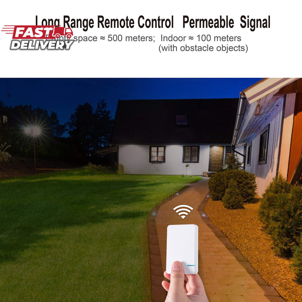 Thinkbee Wireless Light Switch Kit, No Wiring Mini Remote Switch, No Wifi Needed