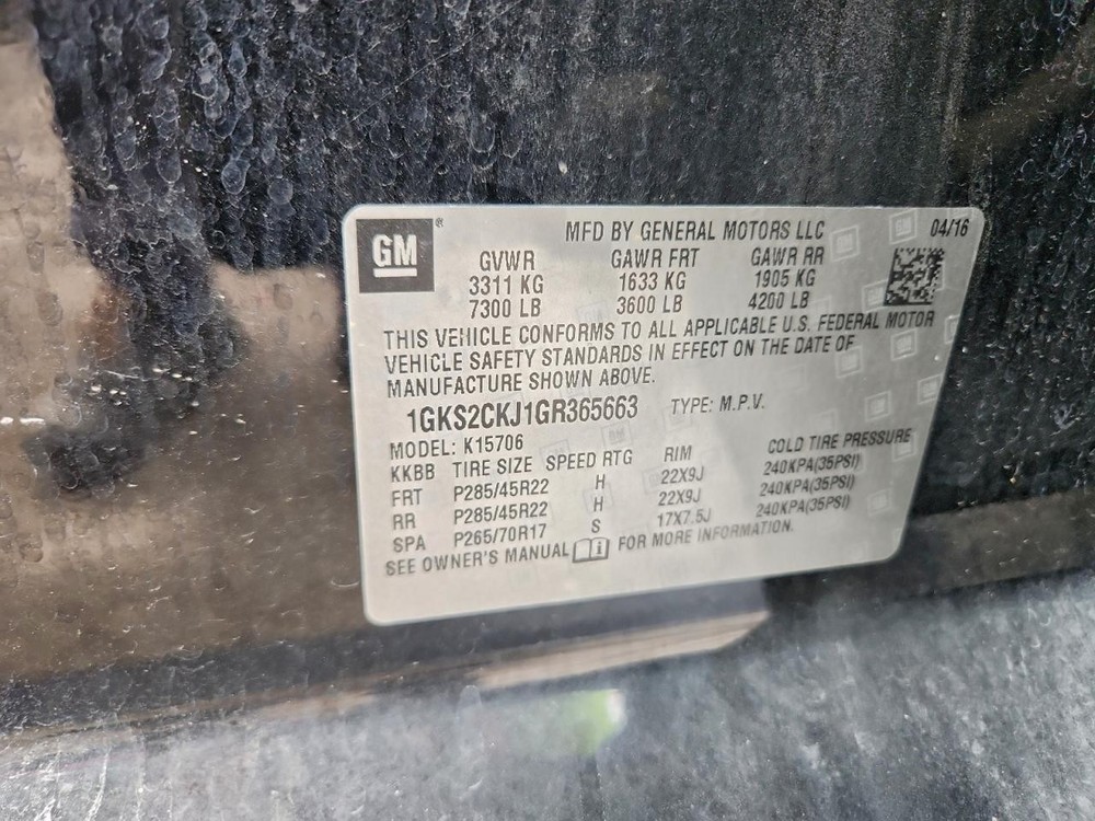 Used Blind Spot Detection System Warning Control Module fits: 2016 Gmc Yukon Dri