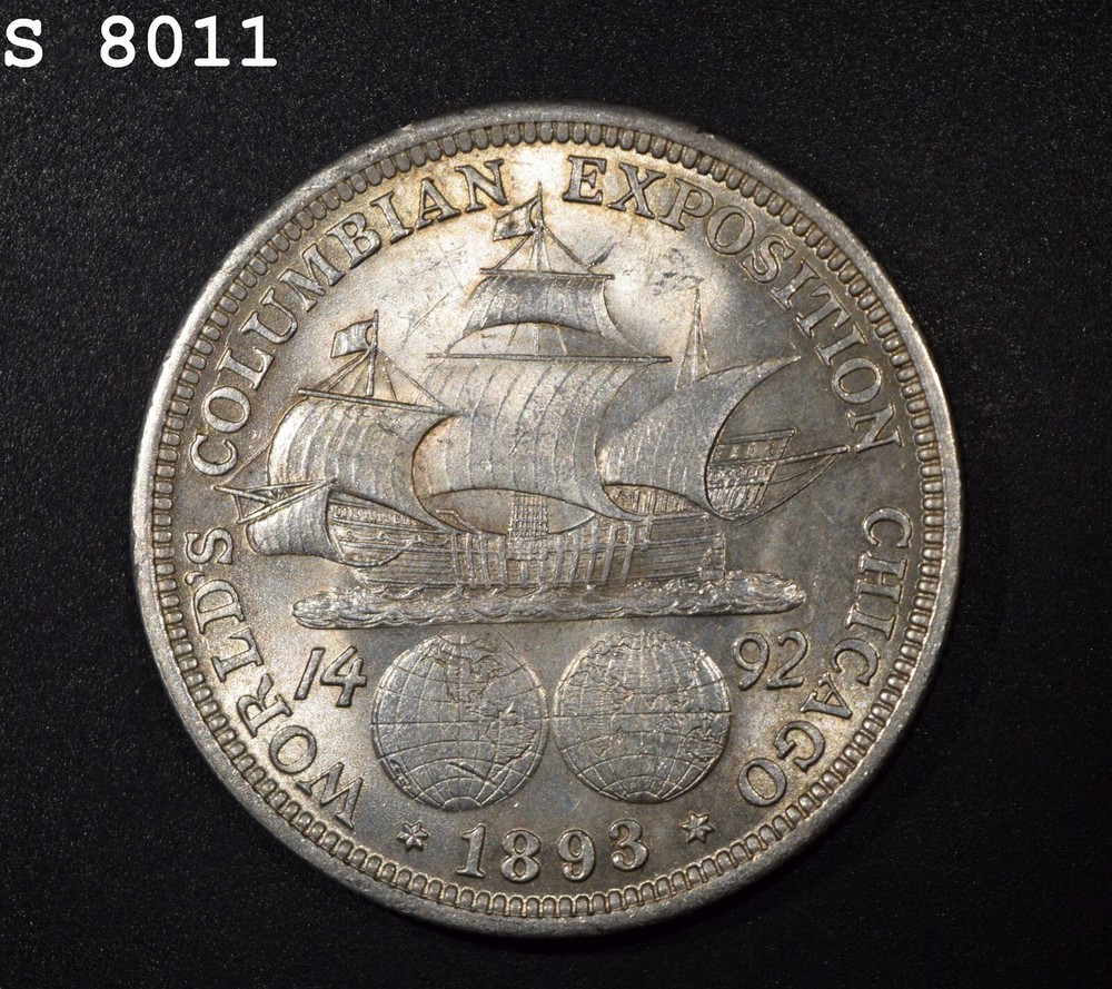 1893 Columbian Exposition Commemorative Half Dollar Silver "VCH BU"