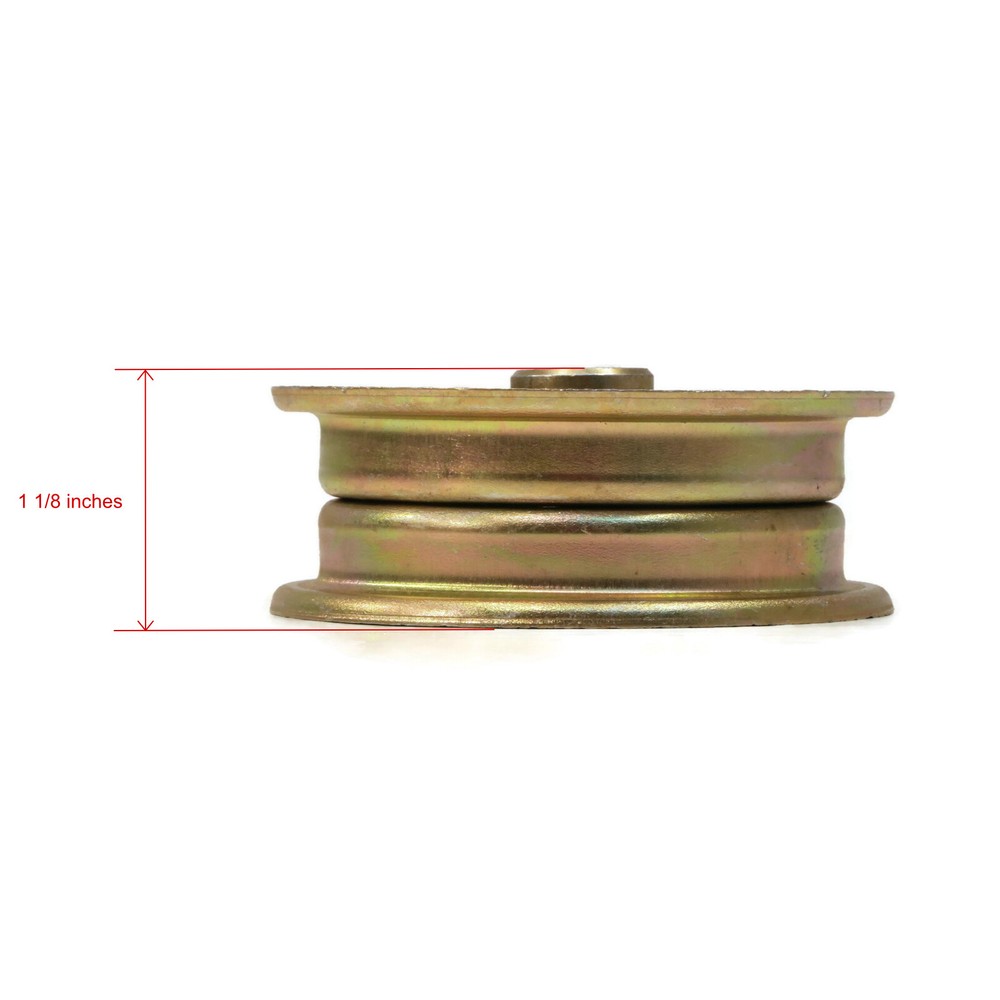 Flat Idler Pulley for MTD 14AJ849P131, 14AJ84AH062, 14AK811P705 Mower Tractor