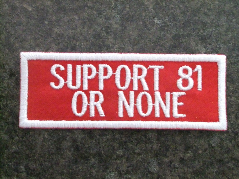 Hells Angels Cave Creek Support 81 or None patch