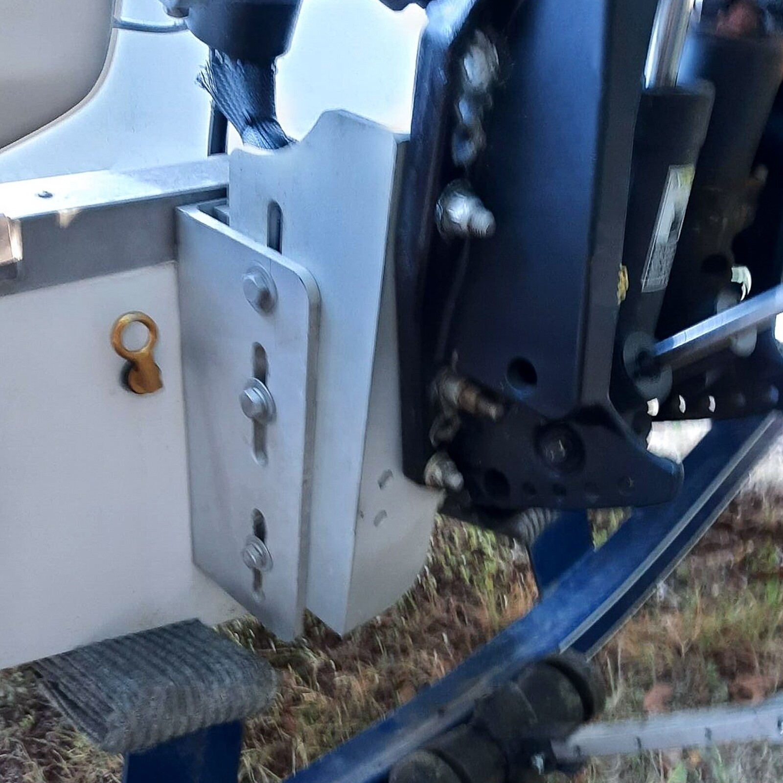 Aluminum 8'' Adjustable Outboard Boat Manual Jack Plate Motor Setback #JPL4800