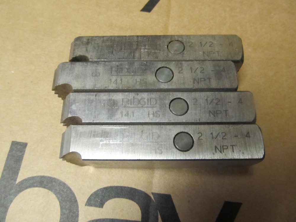 Ridgid 38120 Partial Set 141 Pipe Threader Dies 2 3 4 5   2-1/2"-4"