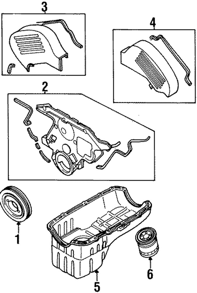 Genuine Mitsubishi Lower Cover MD192109