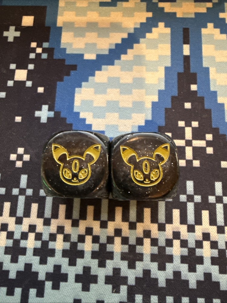 Usagi Draws Pokemon Umbreon Plastic Dice Pair X2