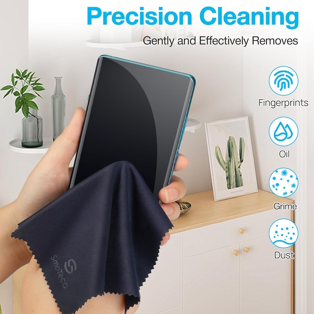 Scratch-Free 12-Pack Microfiber Eye & Screen Cleaning Cloths – Assorted Colors