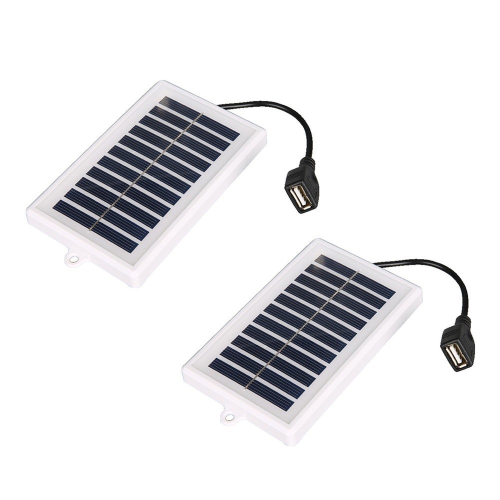 2W 5V Portable Solar Panel USB Interface for Outdoor Lighting and Devices