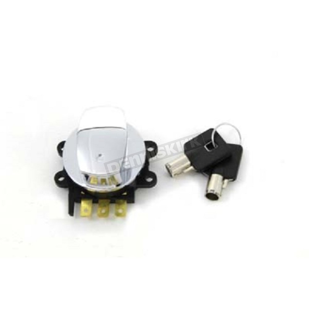 V-Twin Manufacturing Chrome Hinge Ignition Switch - 32-0439
