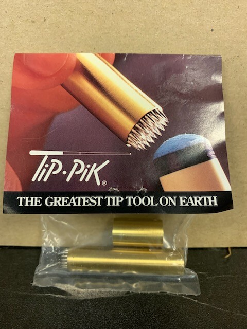 Solid Brass Tip-Pik Cue Tip Tool, tip tool, Hold chalk better
