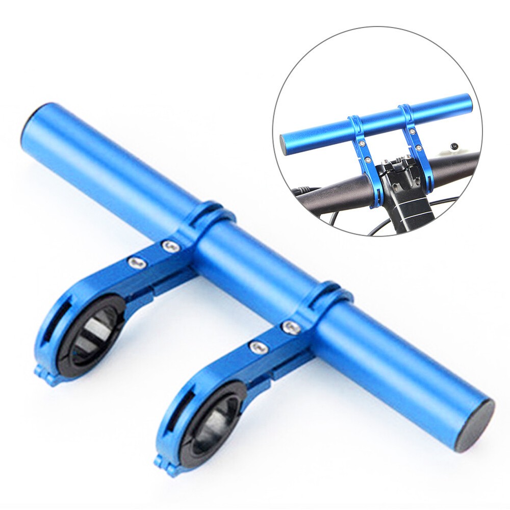 (blue Double BracketBicycle Handlebar Extension Frame Extend Bracket Bike L CH