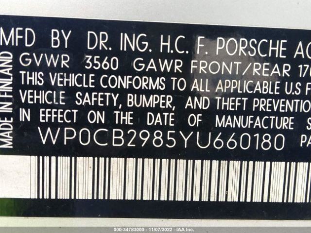 BOXSTER 2000 Resistor Electrical 268474