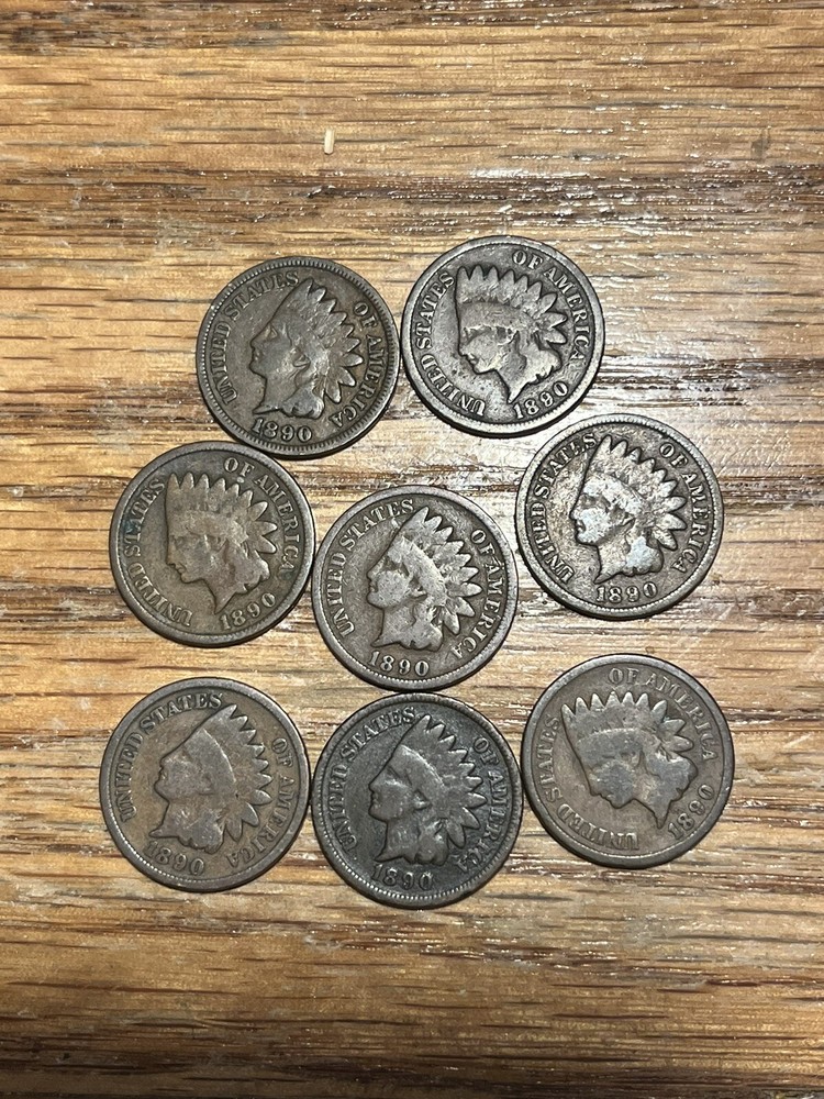 One- Random 1890 Indian Head Cent!! Full Date And Rims