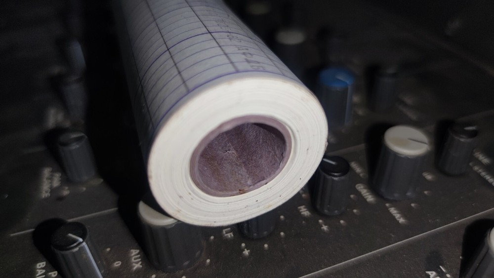 Vintage Soviet Computer Paper Tape For Old Program Code, USSR 1960-1970