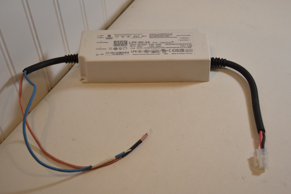 LPF-90-24 MEAN WELL 24V LED Driver IP67, Class 2