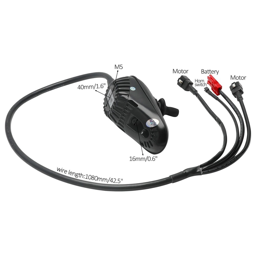 24V Dual Drive Brushed Motor Joystick Controller Forward Reverse Max Current 45A