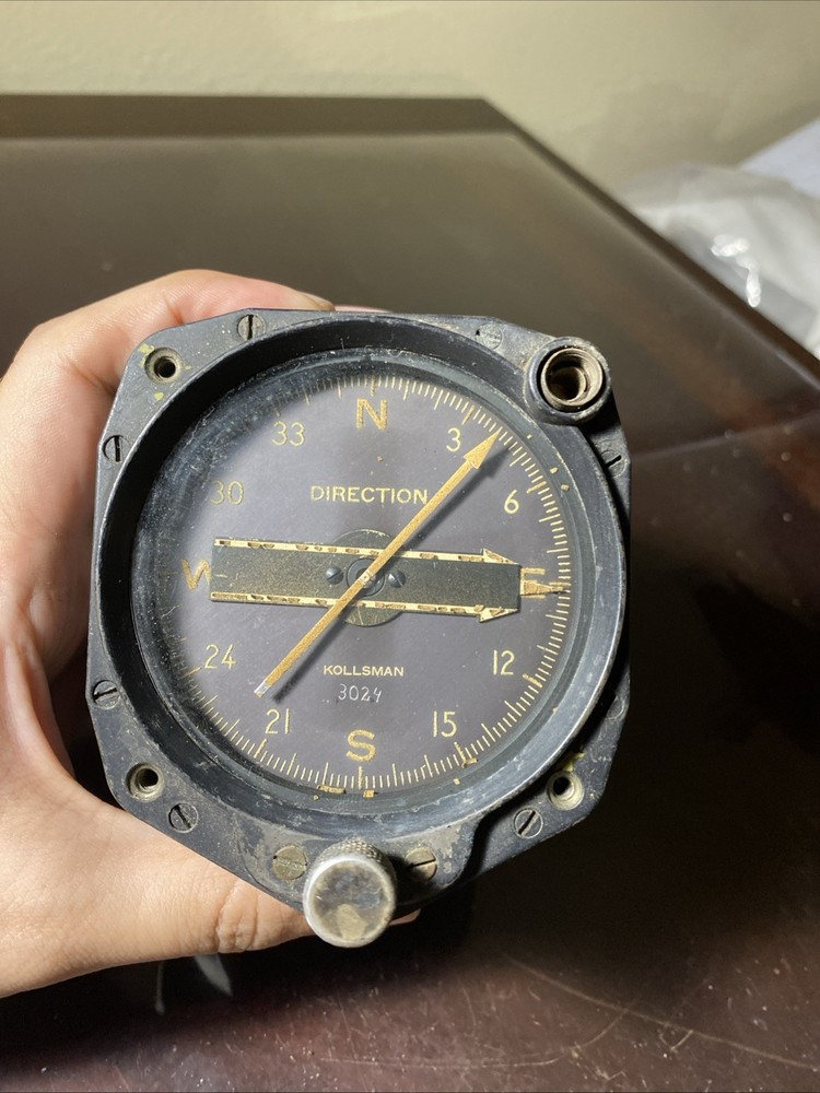 Vintage Kollsman Direction Indicator 398D-01-0024 (AP1)
