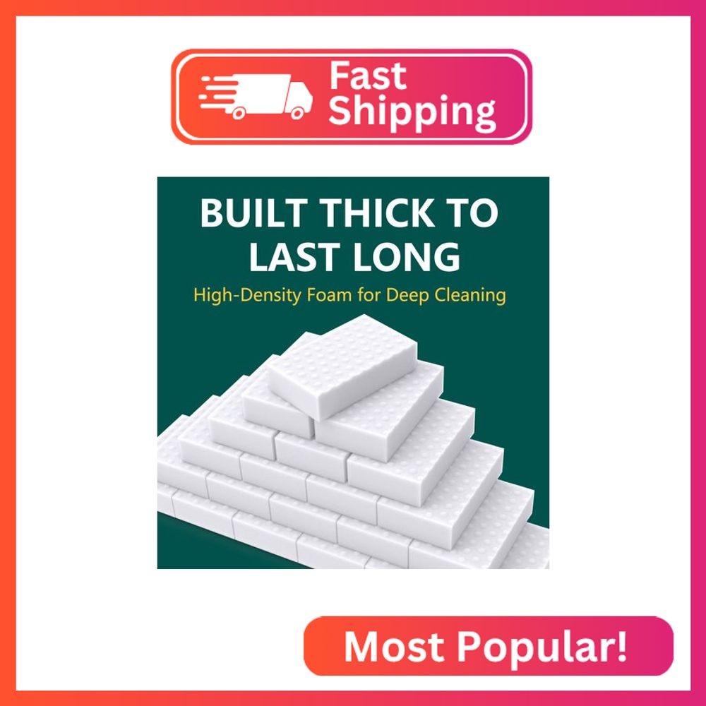 20 Pack Magic Sponges Erasers, 2X Density Long Lasting Melamine Sponge in Bulk,
