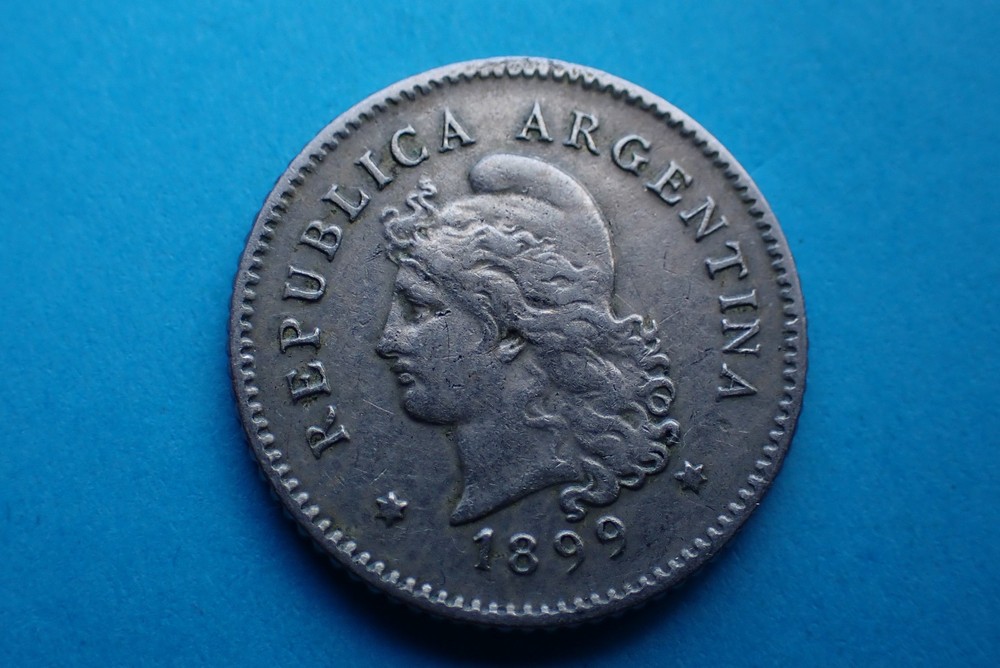 Argentina, 10 Centavos 1899, see images.