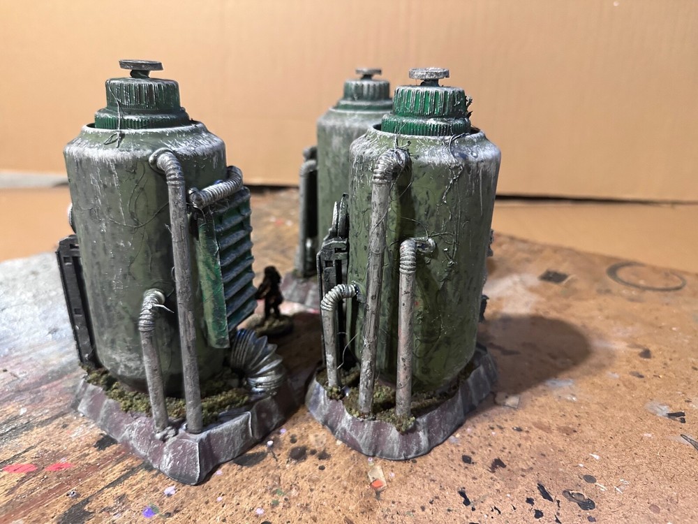 Custom Scratch-Built Wargaming Terrain – TRI-40 site: Tabletop Piece.